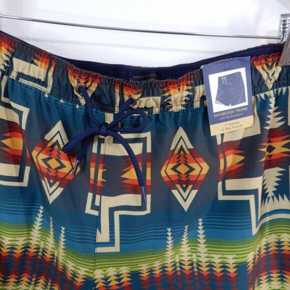 Pendleton Multicolor Patterned Swim Trunks - Picture 6 of 10